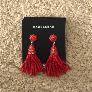 *NEW NEVER WORN* Baublebar Red Tassel Earrings